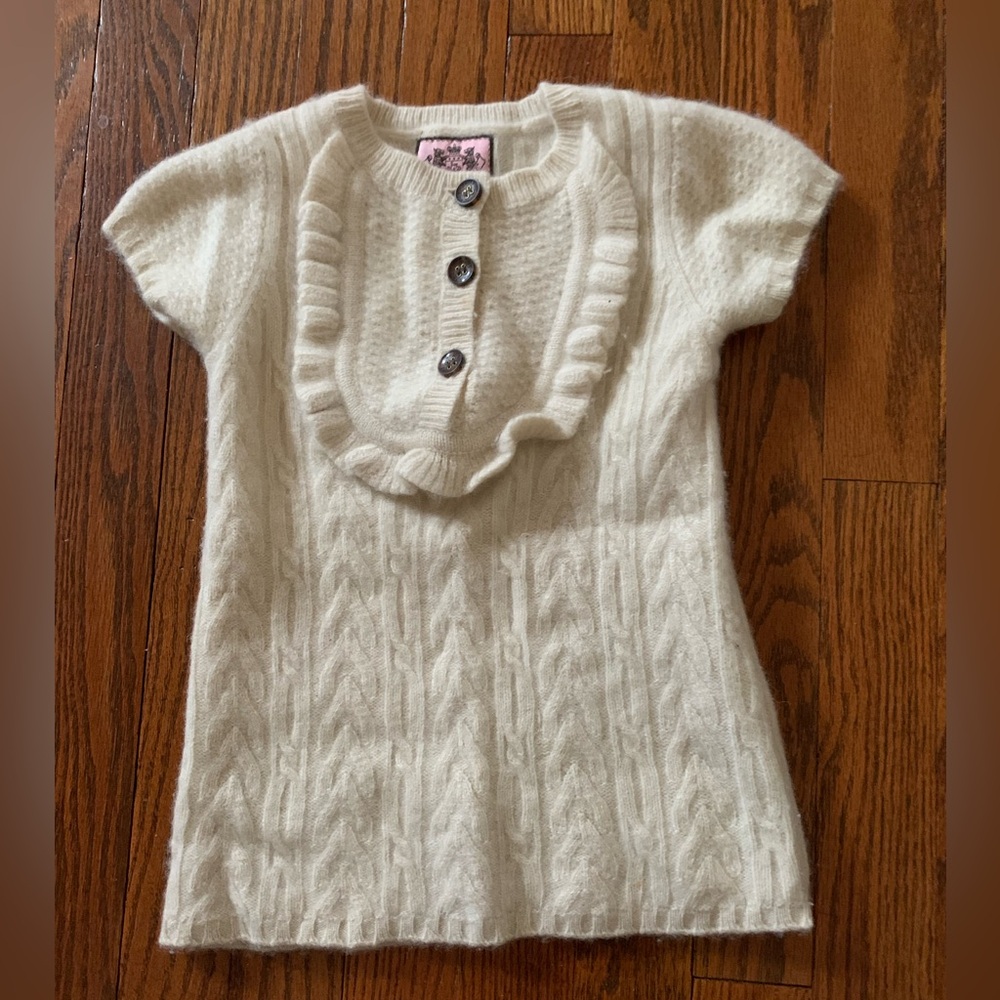 Juicy couture baby merino cashmere cable knit dress 18-24m